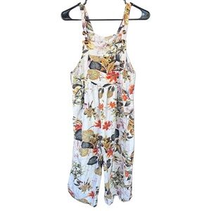 Floral Print Jumpsuit - Multicolor